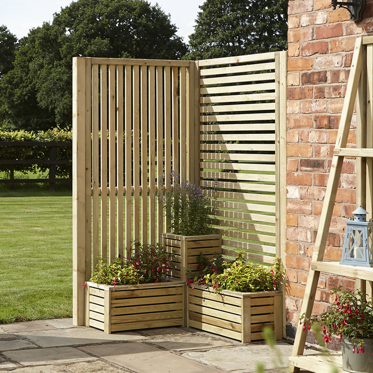 Dakota Fields Kobbe 183Cm H x 104Cm W Wood Lattice Panel Trellis